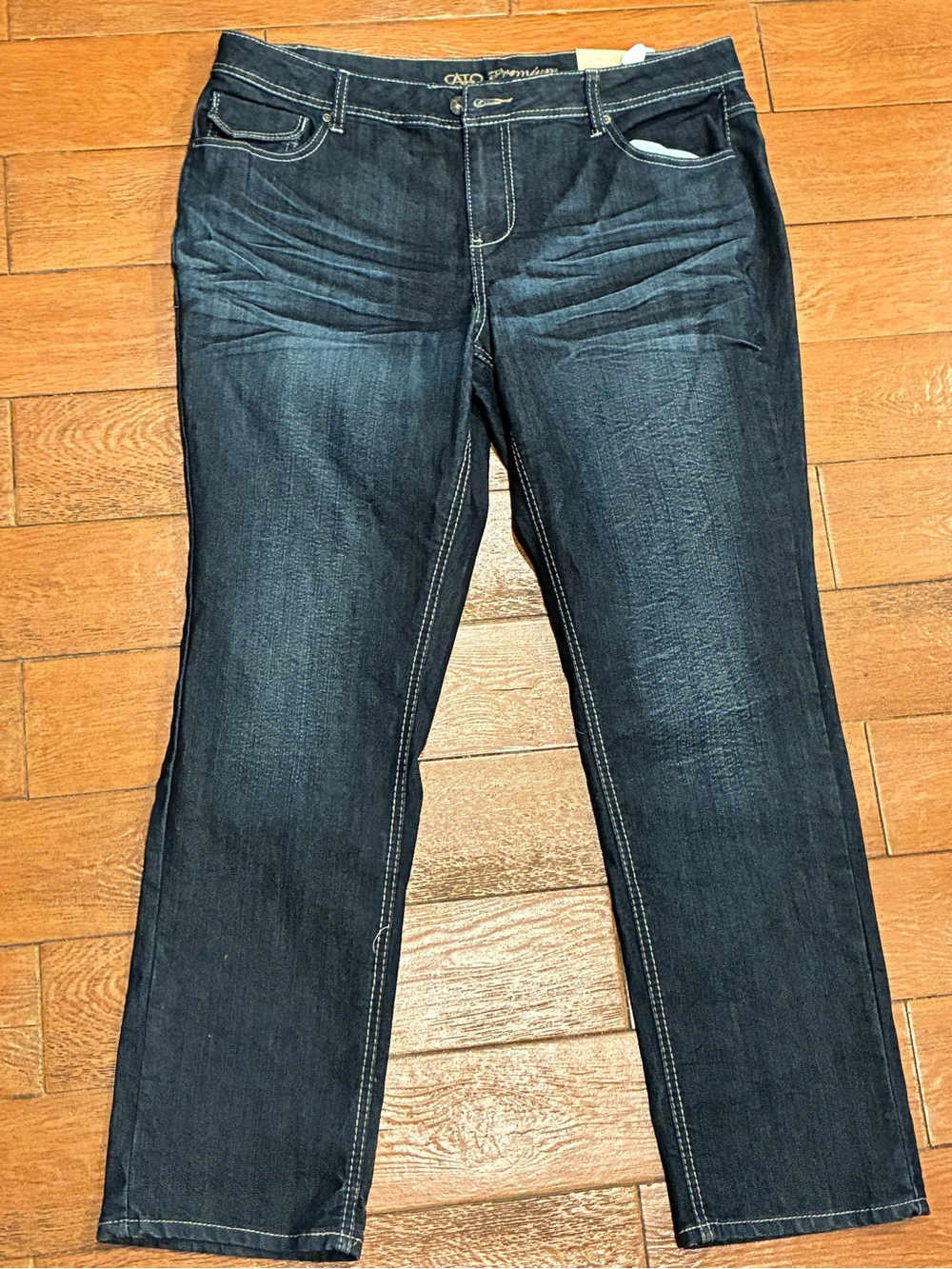 cato premium jeans lower rise skinny legs size 16P